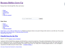 Tablet Screenshot of becausebabiesgrowup.com